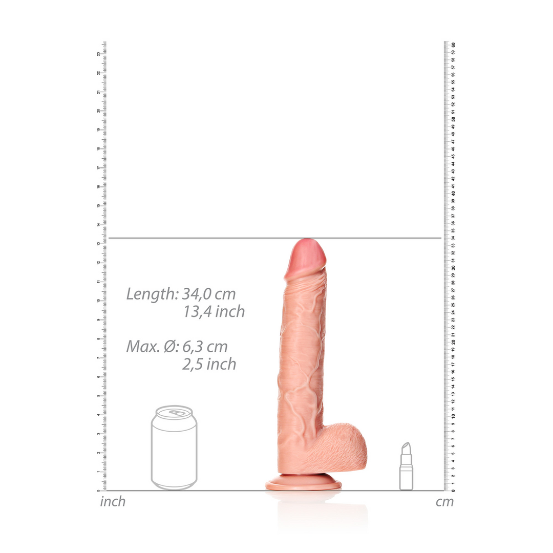 Straight Realistic Dildo 30.5 cm with Suction Cup – Real Pleasure