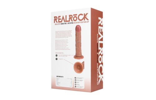 RealRock Dildo 22 cm – Realistisches vibrierendes & rotierendes Vergnügen