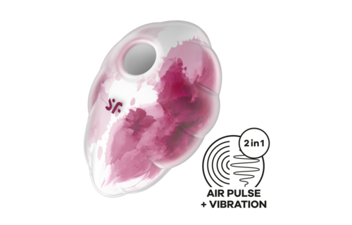 Cloud Dancer Red Print | Luxury Pressure Wave Vibrator Satisfyer