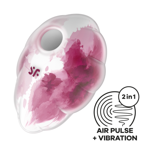 Cloud Dancer Red Print | Luxury Pressure Wave Vibrator Satisfyer