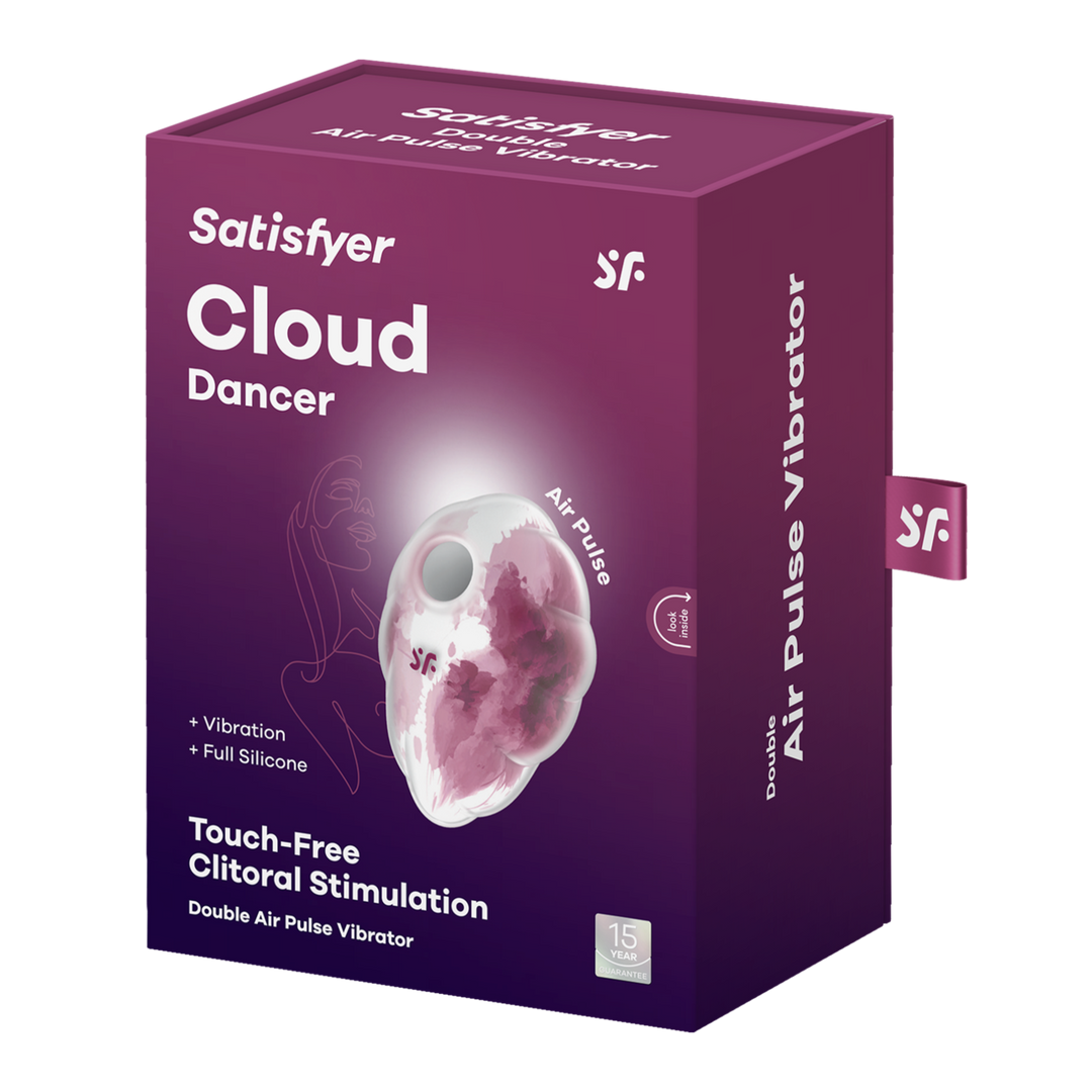 Cloud Dancer Rode Print | Luxe Drukgolfvibrator Satisfyer