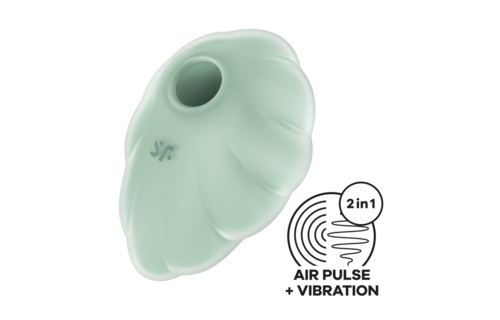Cloud Dancer Mint – Luxuriöser Silikon-Druckwellenvibrator von Satisfyer