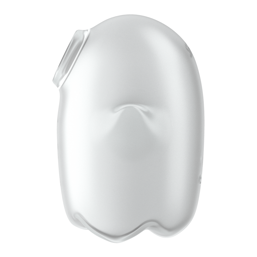 Glowing Ghost - Glow in the Dark - Dubbele Air Pulse Vibrator - Wit