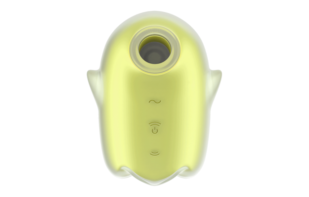 Glowing Ghost Yellow Double Vibrator | Glow in the Dark