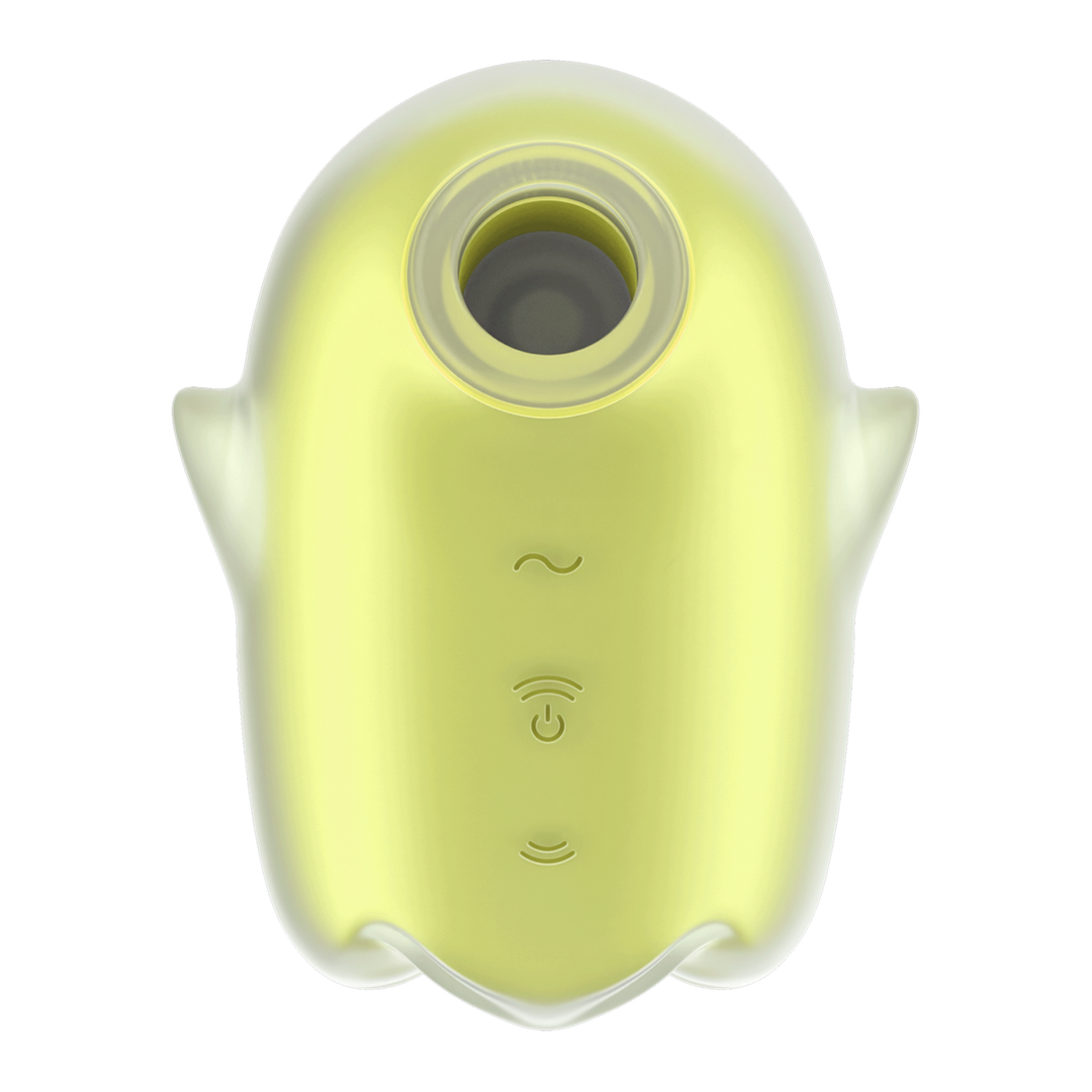 Glowing Ghost Yellow Double Vibrator | Glow in the Dark