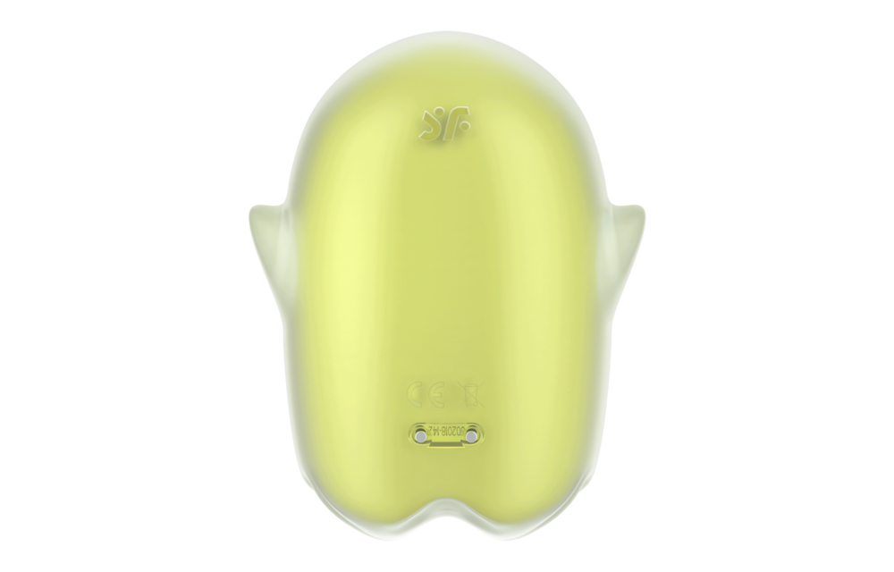 Leuchtender Geist - Glow in the Dark - Doppelter Luftimpuls Vibrator - Gelb