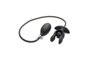 Dark Pearl 11,4 cm – Aufblasbarer vibrierender Analplug Schwarz