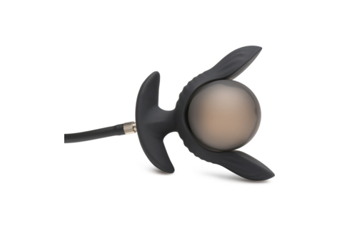 Dark Pearl 11,4 cm – Aufblasbarer vibrierender Analplug Schwarz
