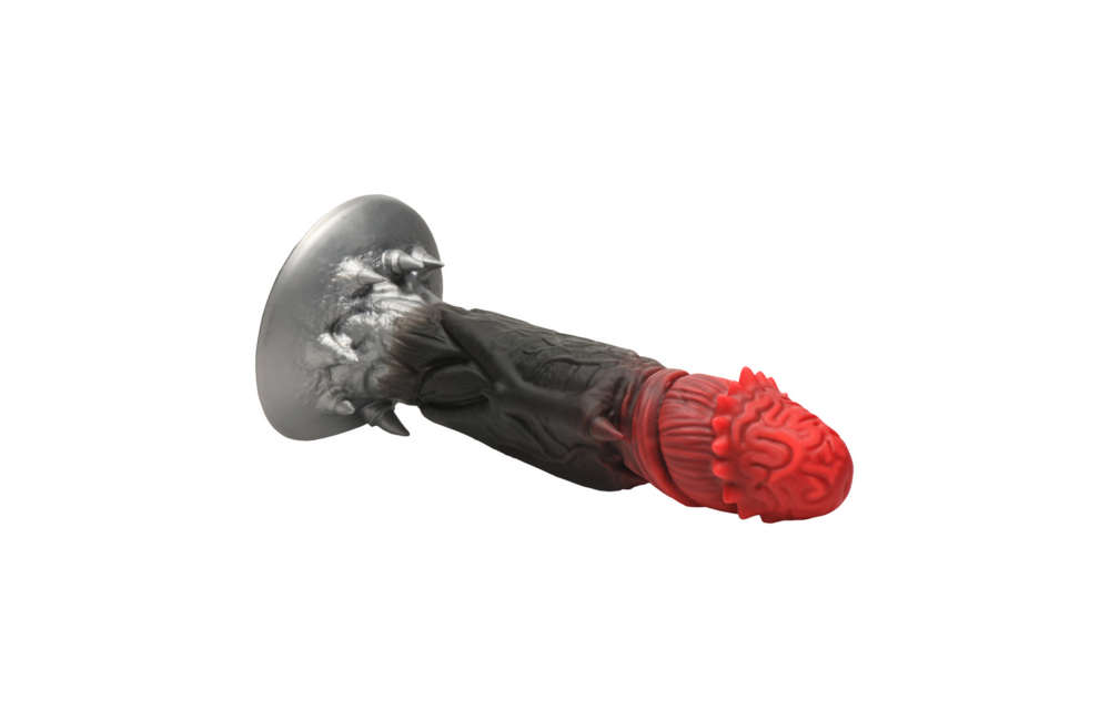 Count Cockula Siliconen Dildo 22,9 cm - Rood/Zwart | XR Brands