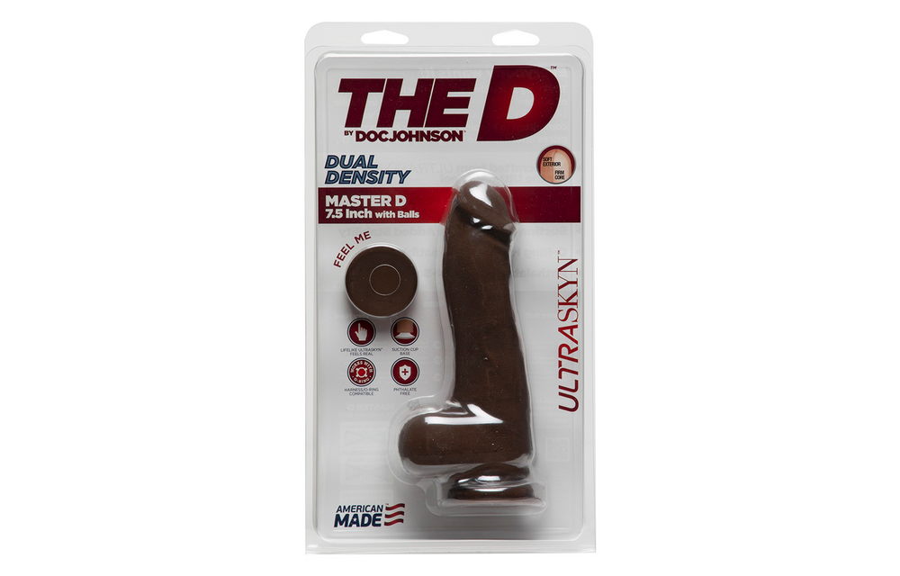 Master D - Realistic ULTRASKYN Dildo mit Balls - 7 / 19 cm