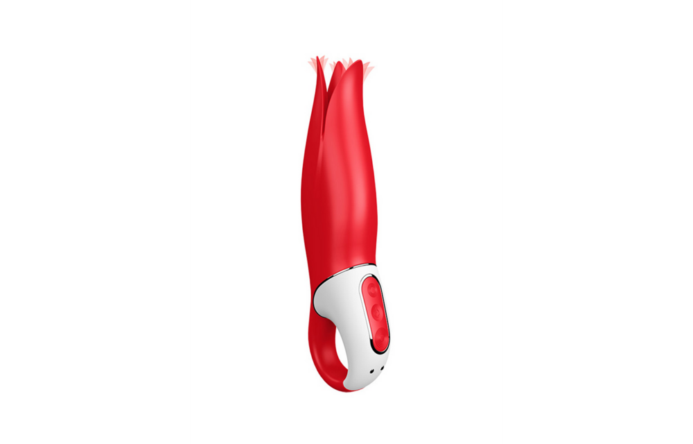 Power Flower Rot – Klassischer Vibrator mit sanften Vibrationen