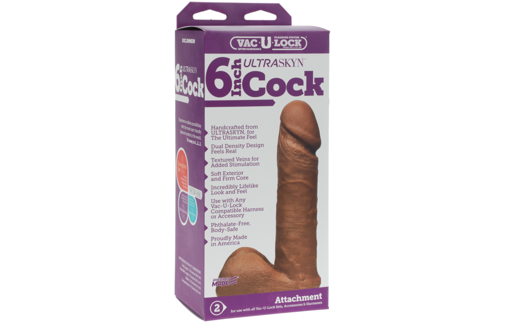 UR3 Cock 18.3 cm Brown - Realistic Dildo from Doc Johnson