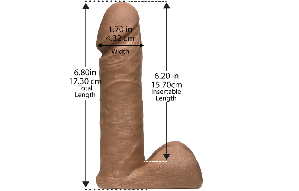 UR3 Cock 18,3 cm Braun – Realistischer Dildo von Doc Johnson