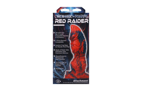 Fantasy Fuckers Rode Raider 20,3 cm – Rot/Schwarz Silikon