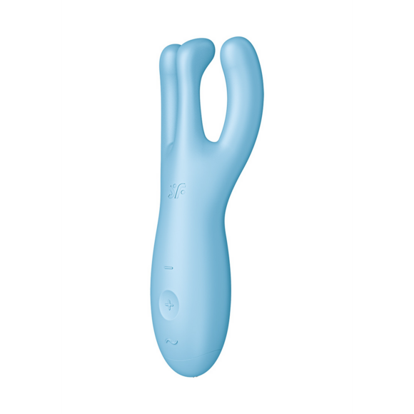 Threesome 4Plus Blau – Lay-on-Vibrator mit App & 3 Motoren