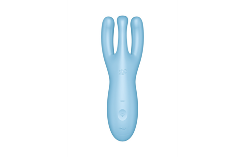 Threesome 4Plus - Lay-on Vibrator with App - Blue