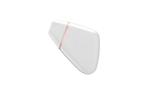 Love Triangle - Luchtpulserende Stimulator en Vibratie - Wit