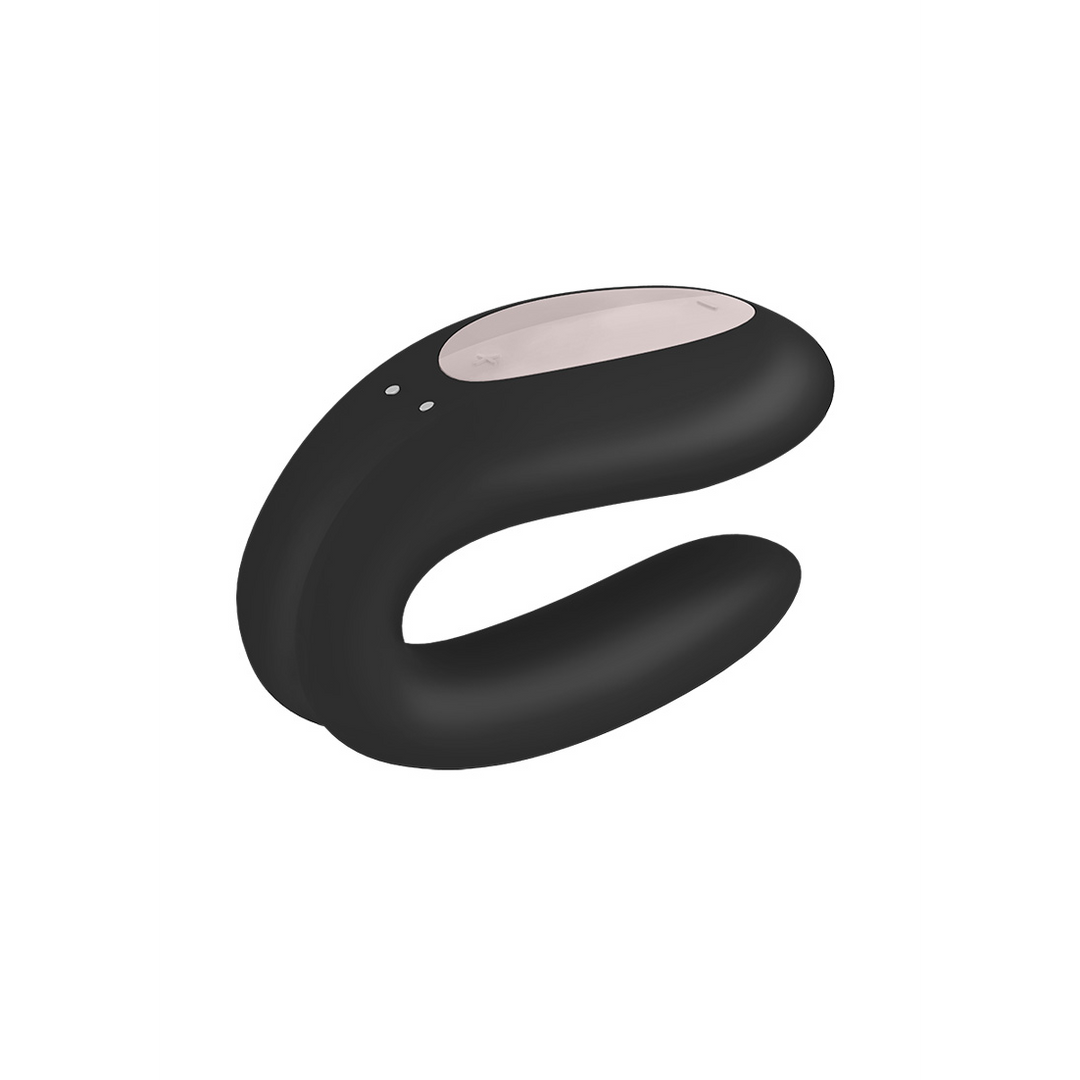 Doppelte Freude - Partner-Vibrator - Schwarz