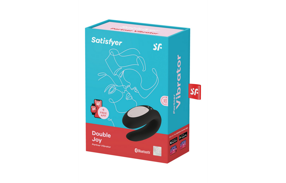 Double Joy Partner Vibrator Zwart – Intense Duo-Stimulatie