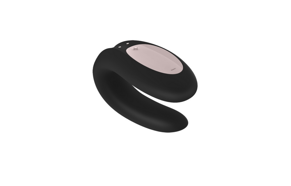 Double Joy Partner Vibrator Zwart – Intense Duo-Stimulatie