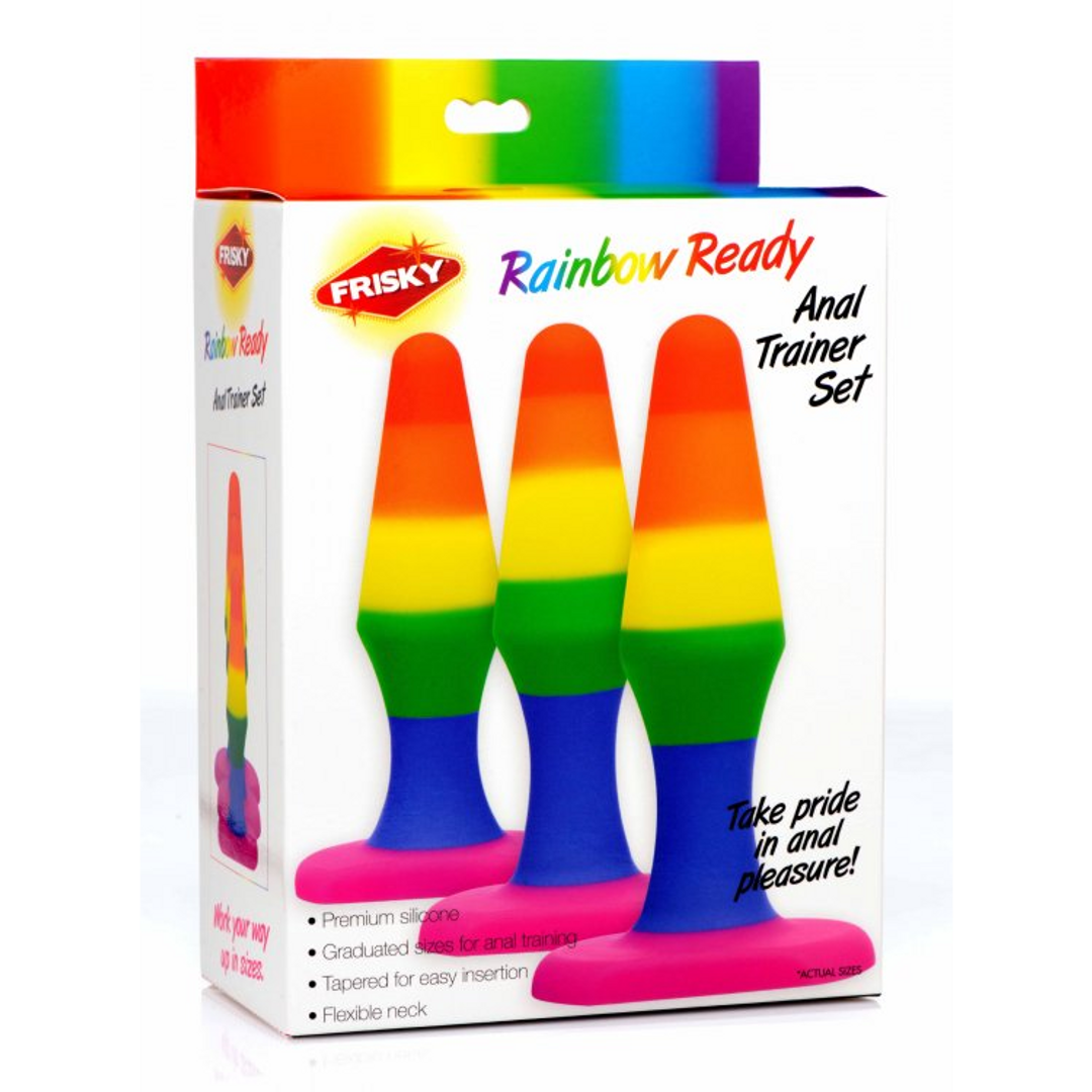 Siliconen Anale Trainer Set 3,5 inch – Beginners Buttplugs