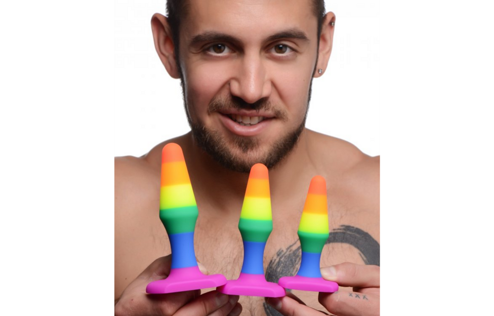 Silicone Anal Trainer Set 3.5 inches – Beginners Butt Plugs