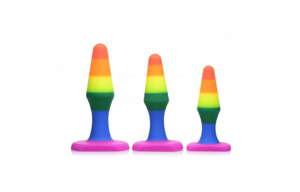 Silicone Anal Trainer Set 3.5 inches – Beginners Butt Plugs