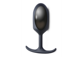 Premium silicone weighted anal plug 16.7 cm extra large