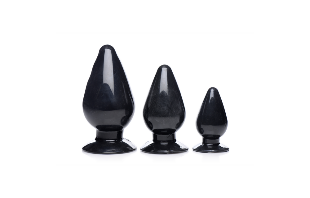 Triangular Cones Anal Plug Set 3 Pieces - 7.5-12 cm | XR Brands