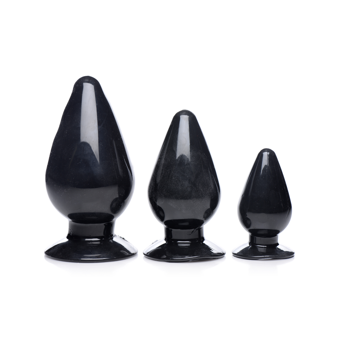 Triangular Cones Anal Plug Set 3 Pieces - 7.5-12 cm | XR Brands