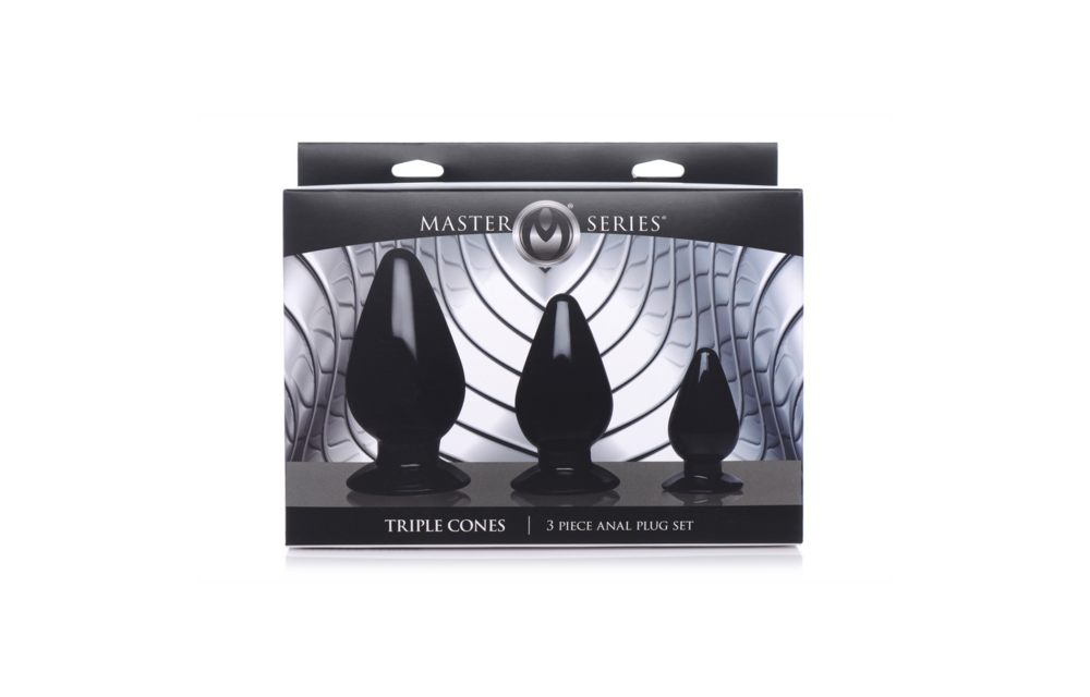 Driehoekige Kegels Anale Plug Set 3 Stuks - 7,5-12 cm | XR Brands