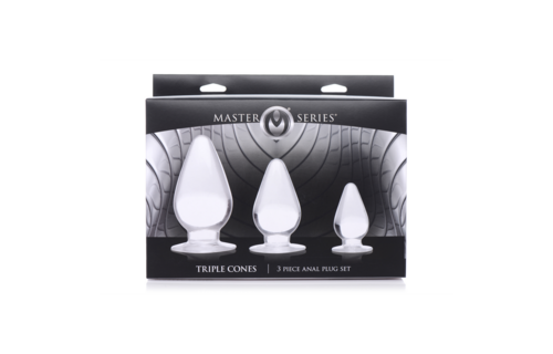 Triple Cones Anale Plug Set 3 Stuks - 6 tot 10 cm | XR Brands
