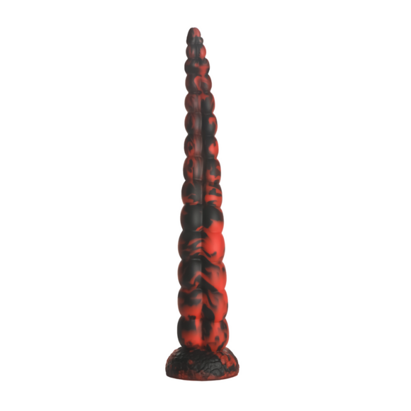 Stinger Silicone Dildo 36.8 cm Red/Black – Unique & Bold