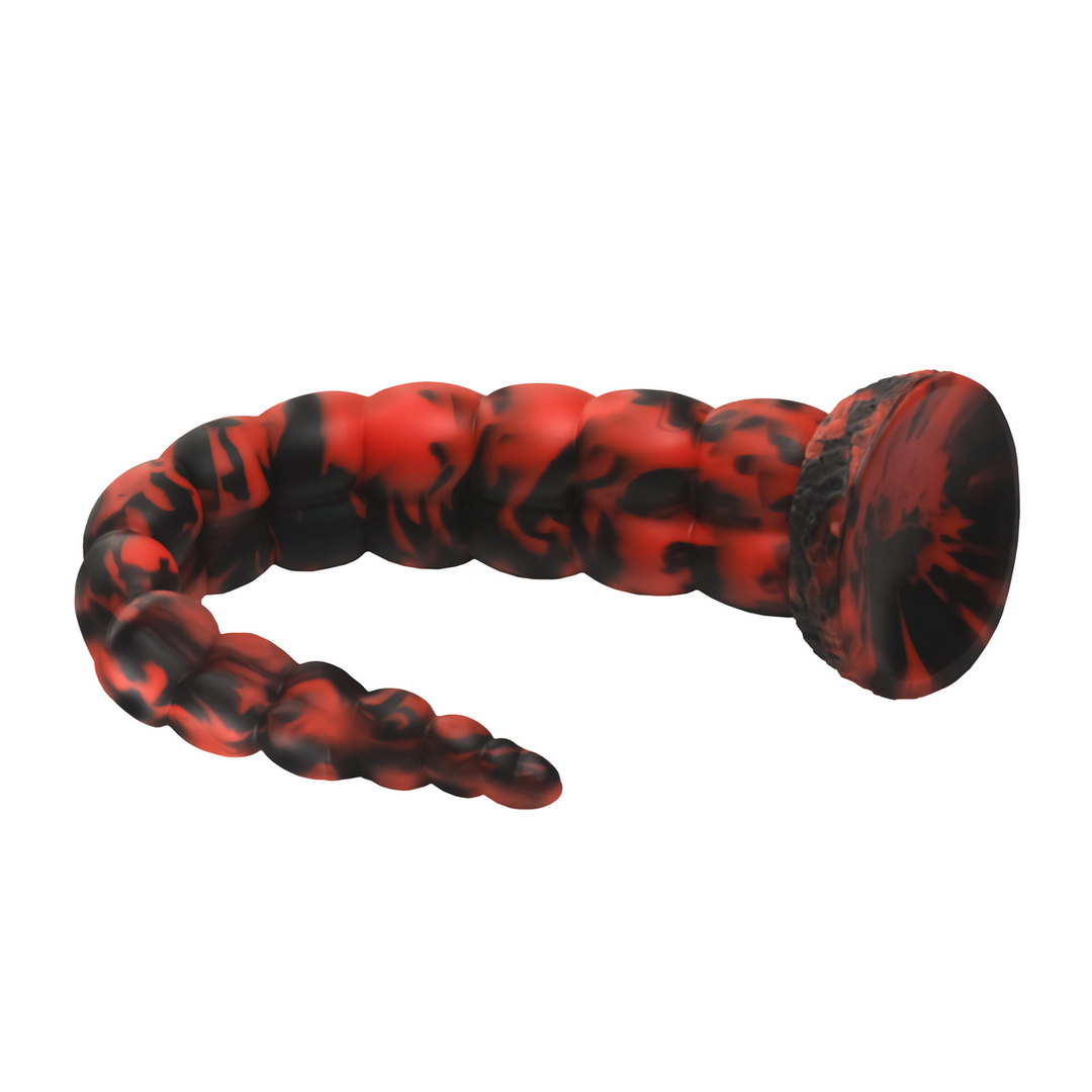 Stinger Silicone Dildo 36.8 cm Red/Black – Unique & Bold
