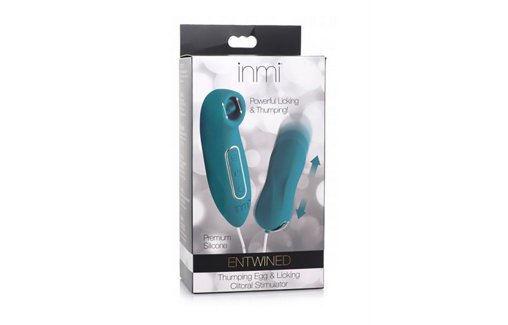 Entwined Klopfendes Ei & Leckender Klitorisstimulator Blau