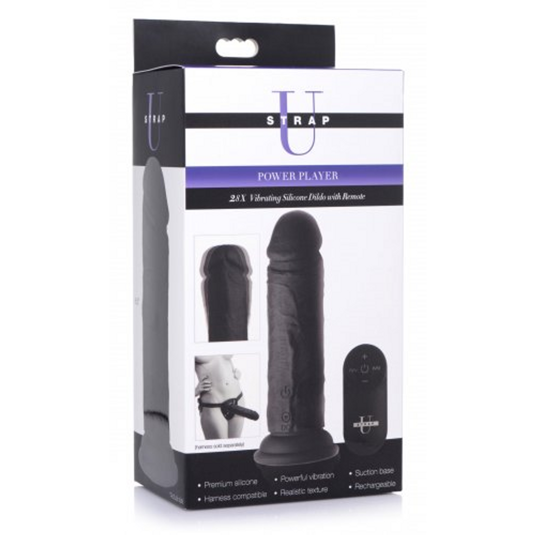Power Player Vibrierender Dildo mit Fernbedienung – XR Brands