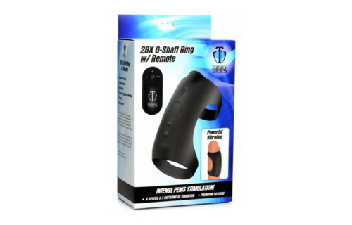 G-Shaft Cock Ring with Remote Control | Premium Silicone