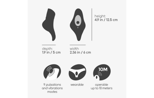 Mobula Panty Vibrator Pink with Remote Control - 9 Modes