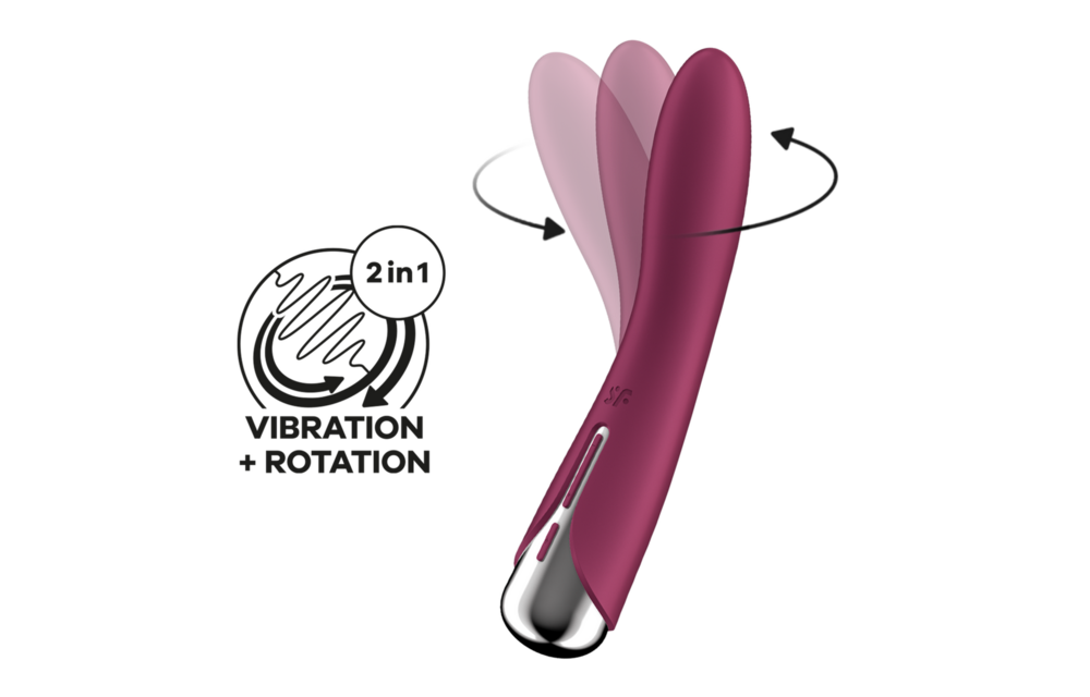 Spinning Vibe 1 Rotierender G-Punkt-Vibrator Rot – Satisfyer