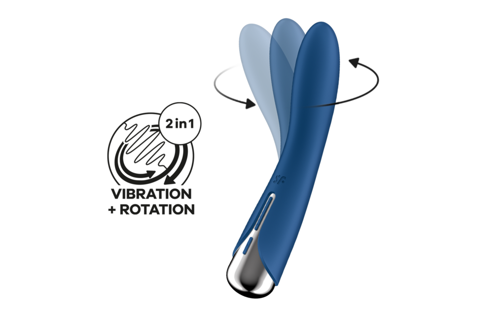 Spinning Vibe 1 - Blauwe Draaiende G-spot Vibrator Satisfyer