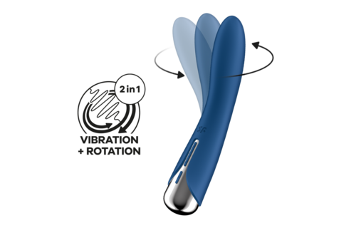 Spinning Vibe 1 - Rotierender G-Spot Vibrator - Blau