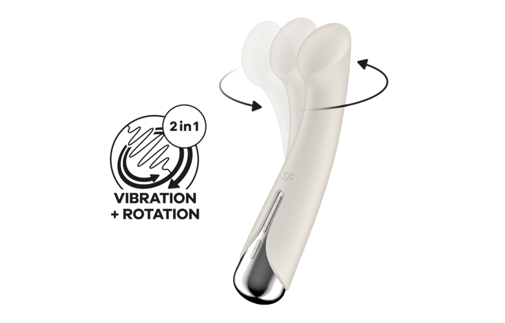Spinning G-Spot 1 - Rotating G-Spot Vibrator - Beige