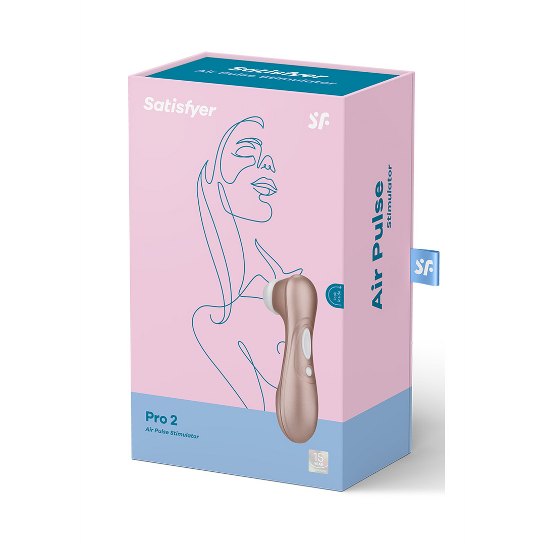 Pro 2 Airpulse Stimulator Light Gold – Ultimate Pleasure Satisfyer
