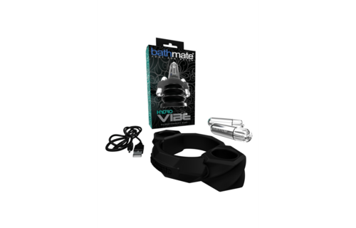 Vibe - Hydro - Vibrating Penis Pump Ring - Black