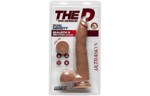 D Slim - Realistisch ULTRASKYN Dildo met Ballen - 2 Stukken