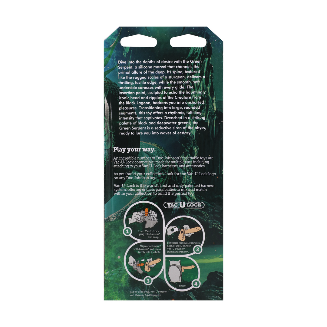 Fantasy Fuckers Groene Slang 19,8 cm – Uniek Siliconen Speeltje