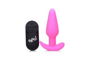 Vibrierender Silikon-Buttplug 9 cm | 21 Vibrationsmuster