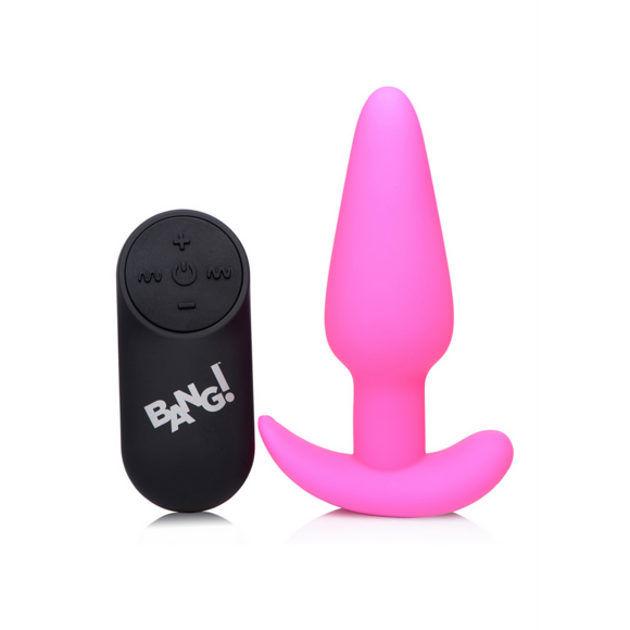 Vibrierender Silikon-Buttplug 9 cm | 21 Vibrationsmuster