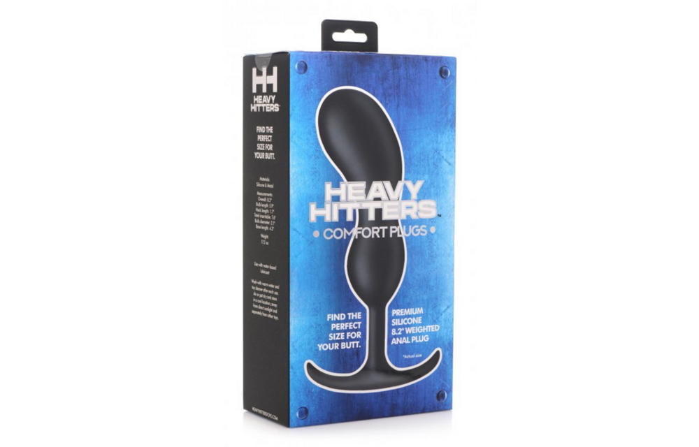 Premium Siliconen Geweighted Prostate Plug - Extra Groot