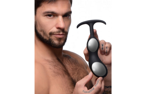 Premium Silikon Gewichteter Prostata Plug - Extra Groß